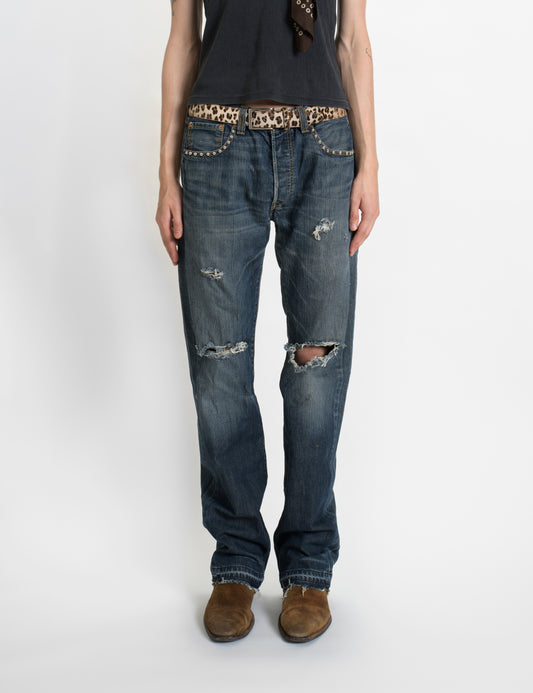 LEVI'S 90'S JEANS WITH STUDDED POCKETS