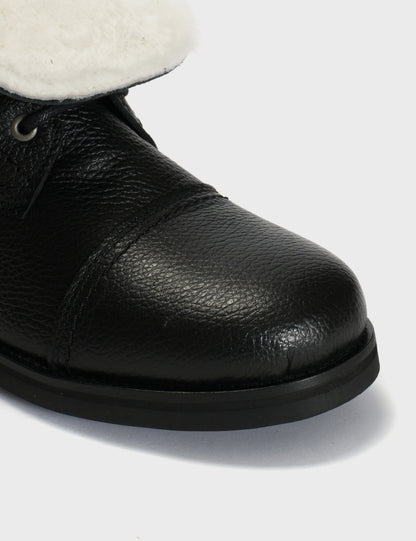 DICO COPENHAGEN ARMY BOOTS IN BLACK GRAINED CALFSKIN